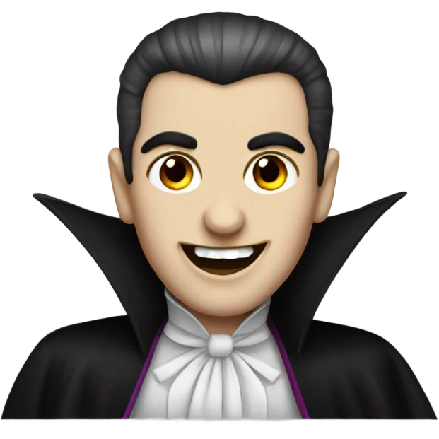 Lgbtq themed Dracula having fun emoji emoji