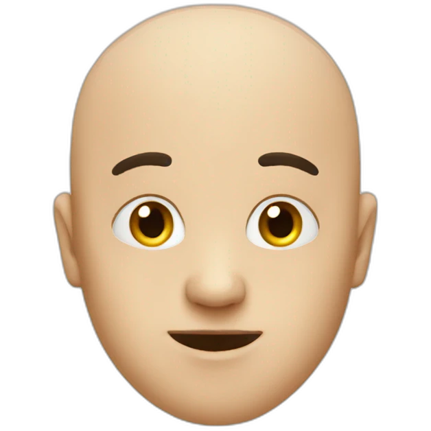 a bald heart head emoji