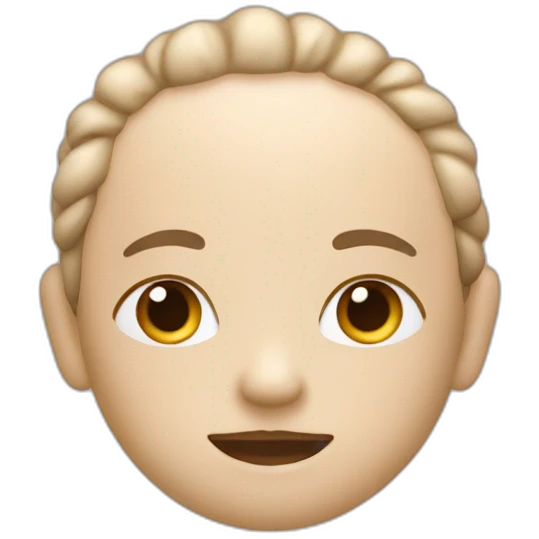 Create an emoji that conveys a sense of calm and relaxation. Use soothing colors and gentle expressions to make it comforting and stress-relieving." emoji