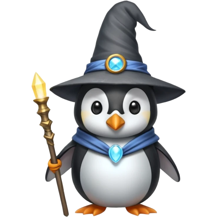 Penguin Wizard emoji