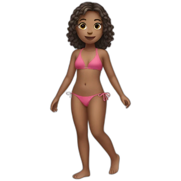 Girl in swim suite emoji