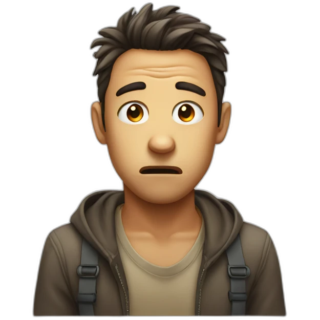 desperate face emoji