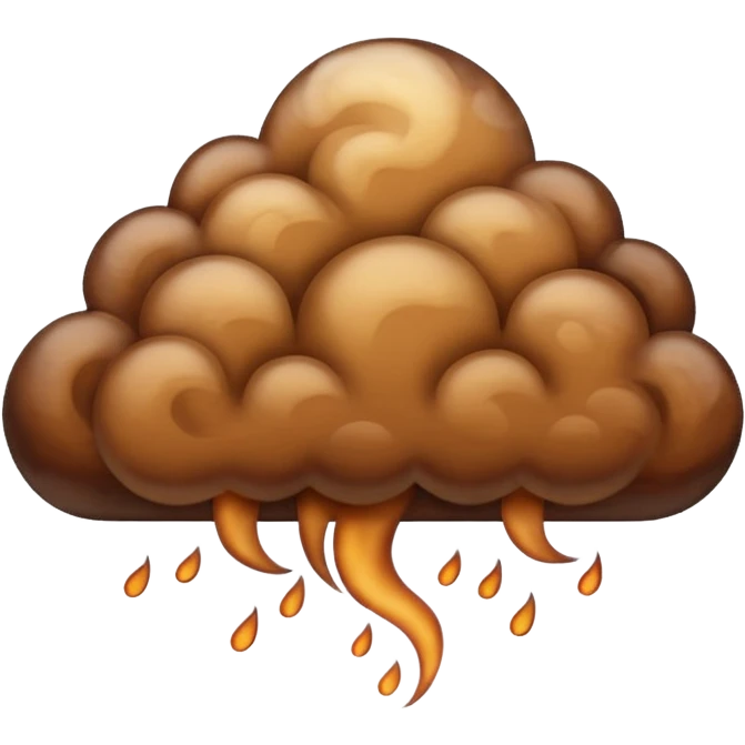 brown cloud emoji