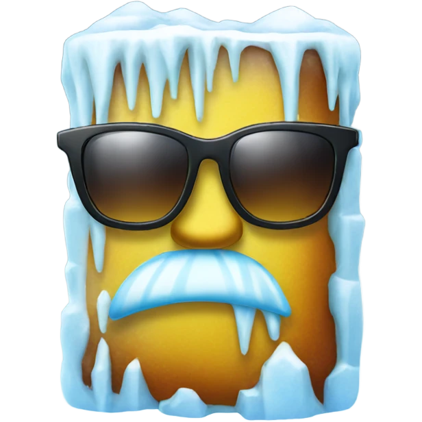 iceblock with sunglasses emoji