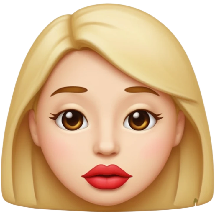 Blowing a kiss regular emoji face emoji