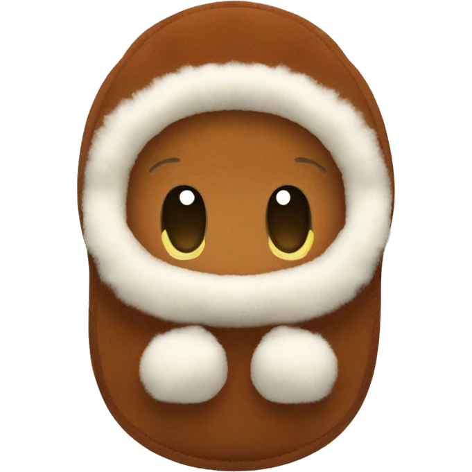 Chestnut tazman Ugg slippers. emoji