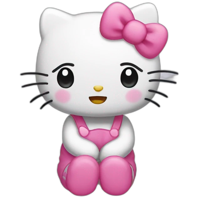 Crying hellokitty emoji