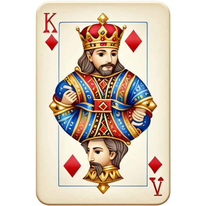 king of diamonds playing card emoji