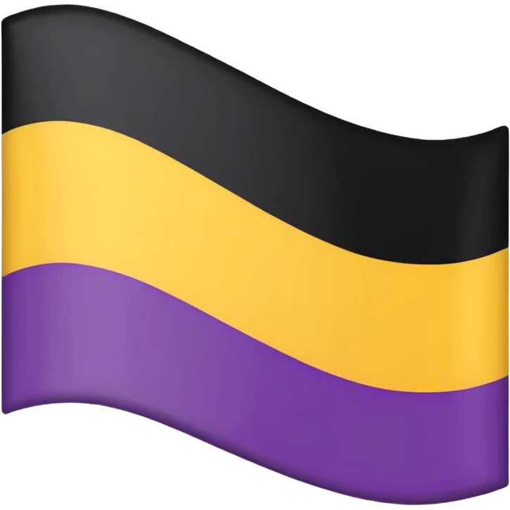 Nonbinary pride flag emoji