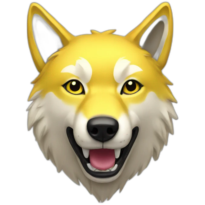 yellow wolf emoji