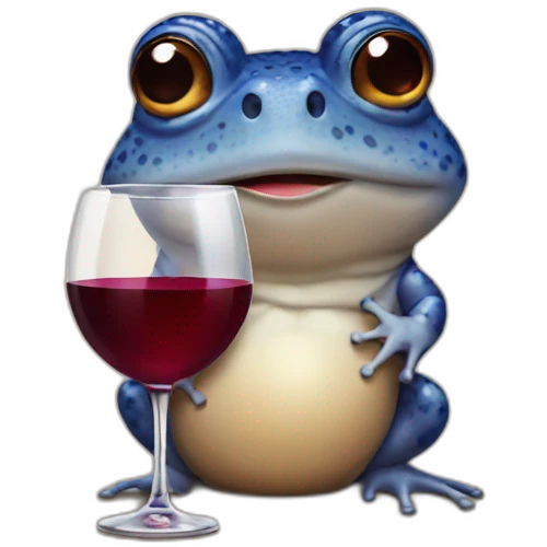 toad with wine emoji