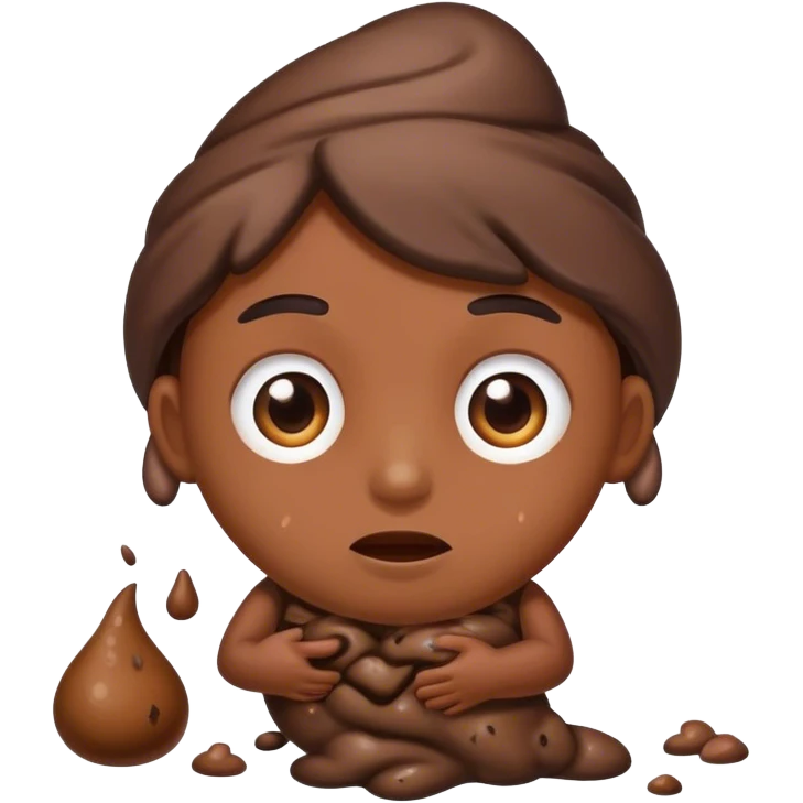 Caca avec un corps emoji