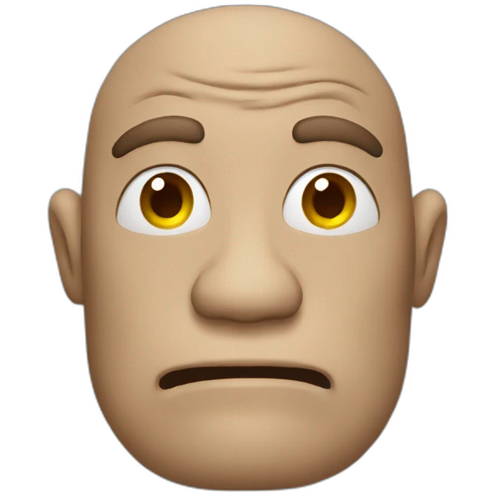 Ugly man emoji