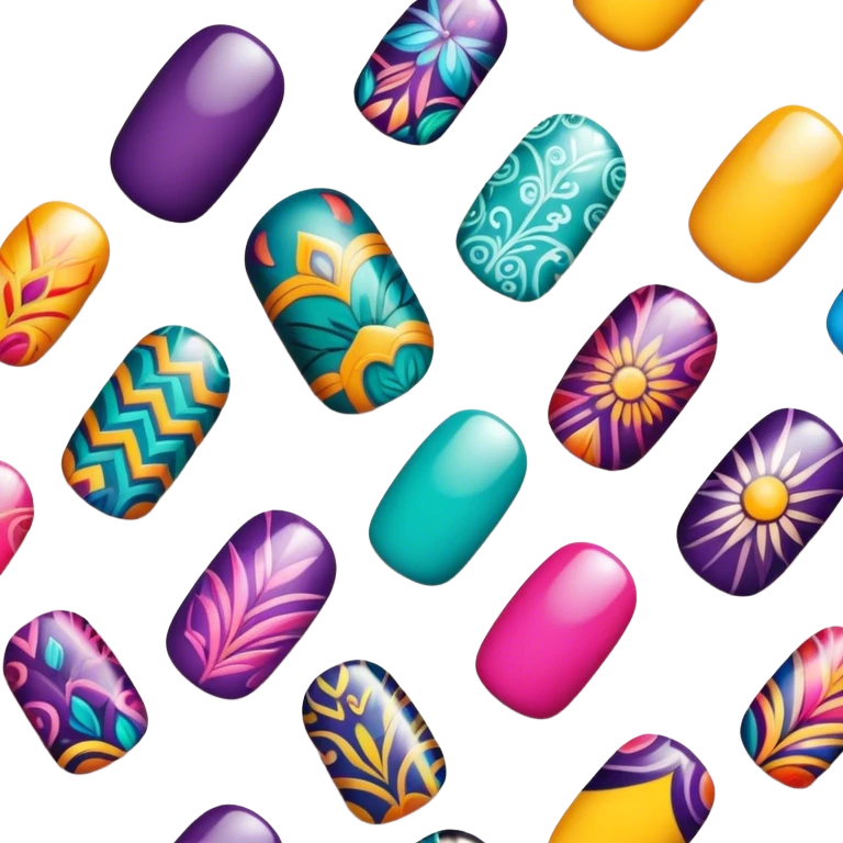 Nail art emoji