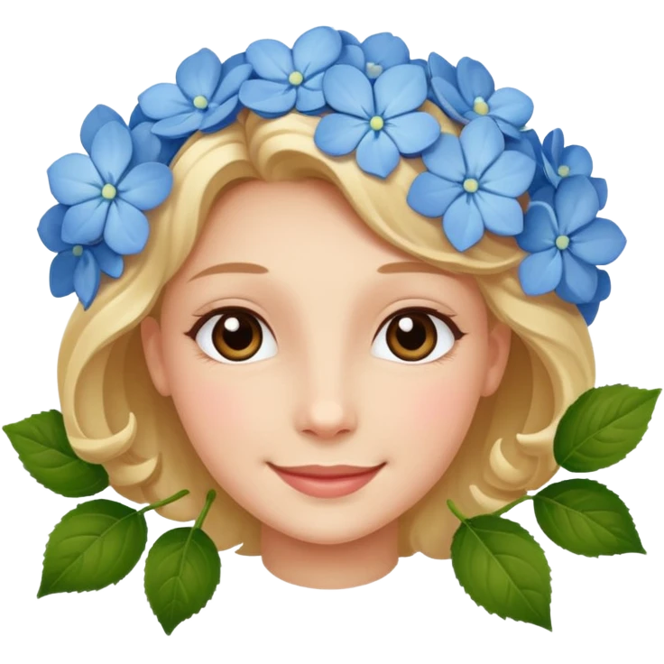 Hortensia emoji