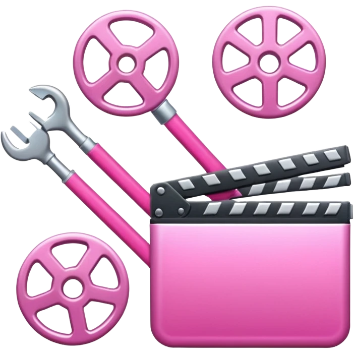 cinema pink tools emoji