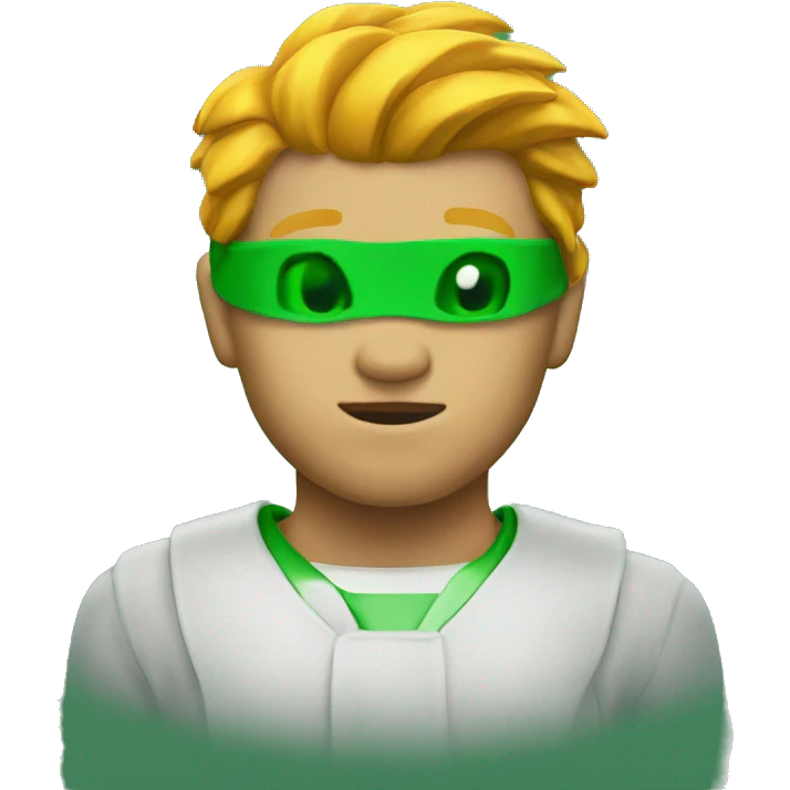 thunder emoji with green backgroun emoji