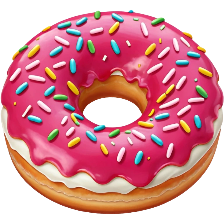 Bánh donut dâu tây emoji