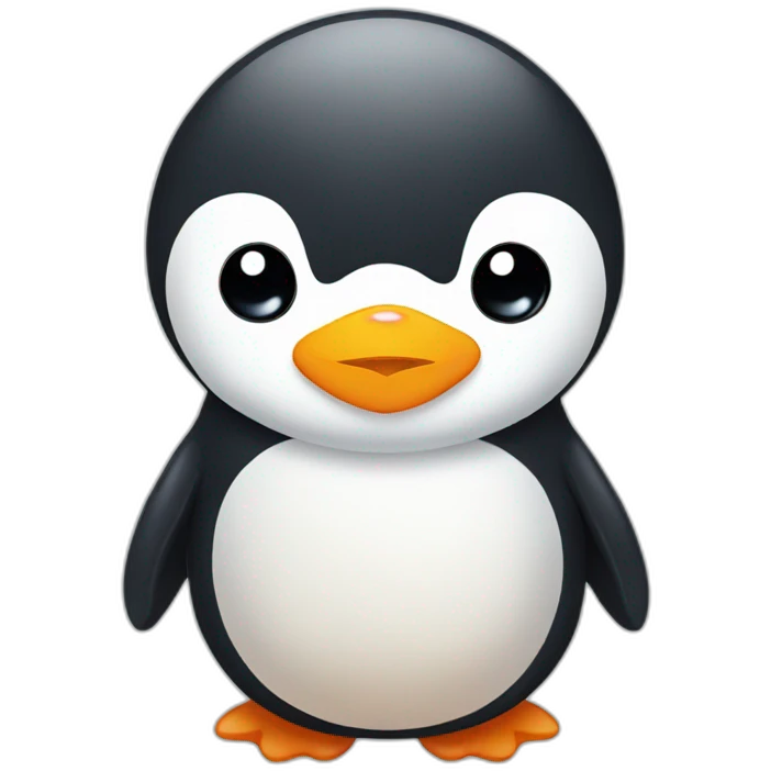 Kawaii penguin emoji