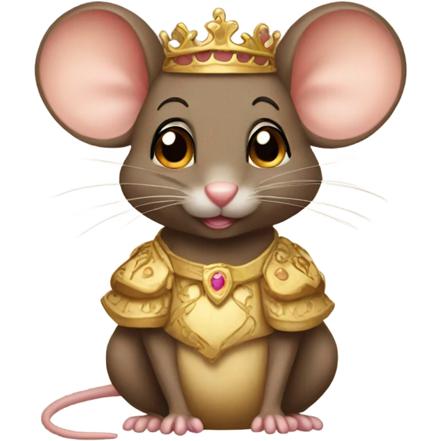 a brown princess mouse emoji