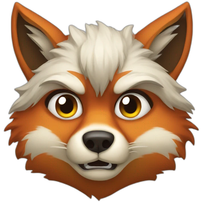 Angry fox emoji