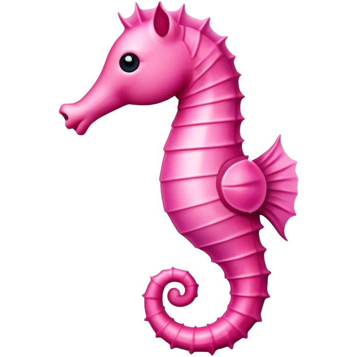 Pink light sea horse emoji