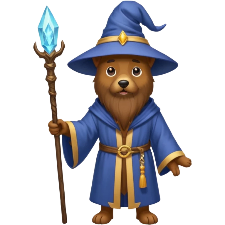 Dog wizard emoji