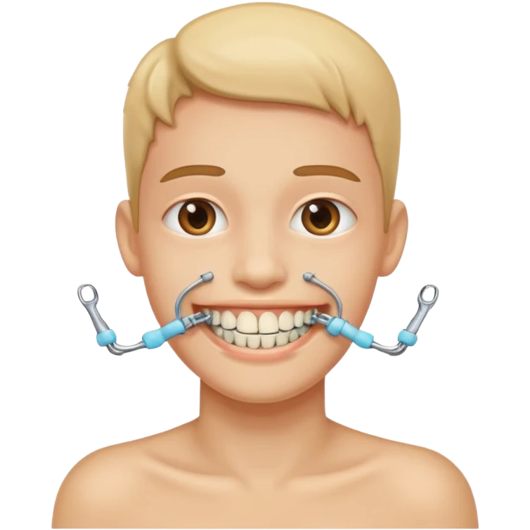 Me with dental braces emoji