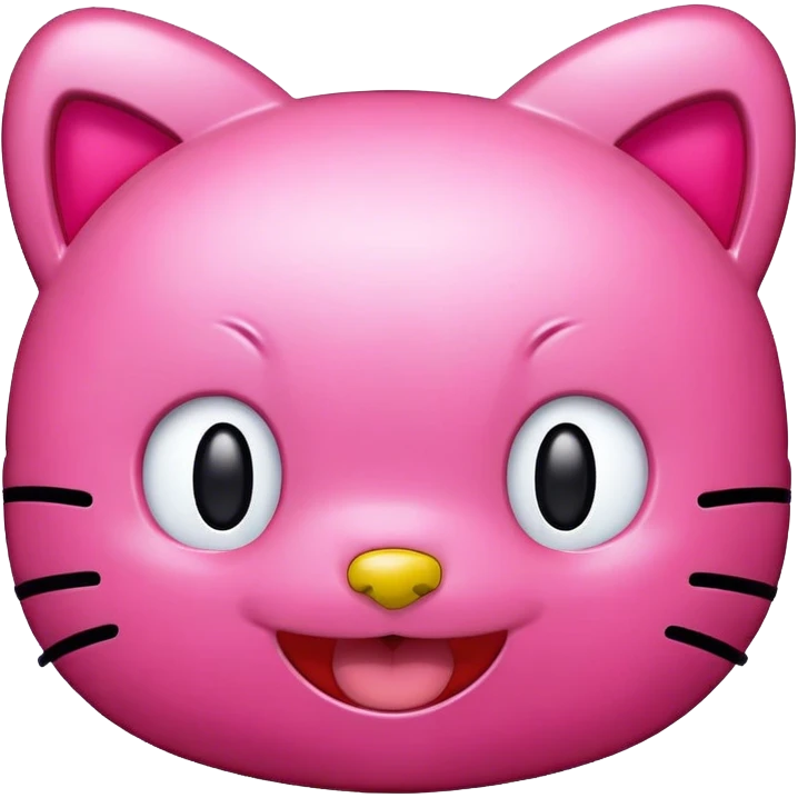 hello kitty face laughing emoji