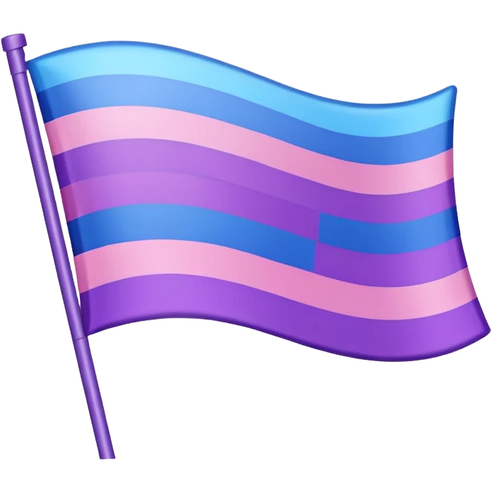 Pink,purple,blue flag emoji