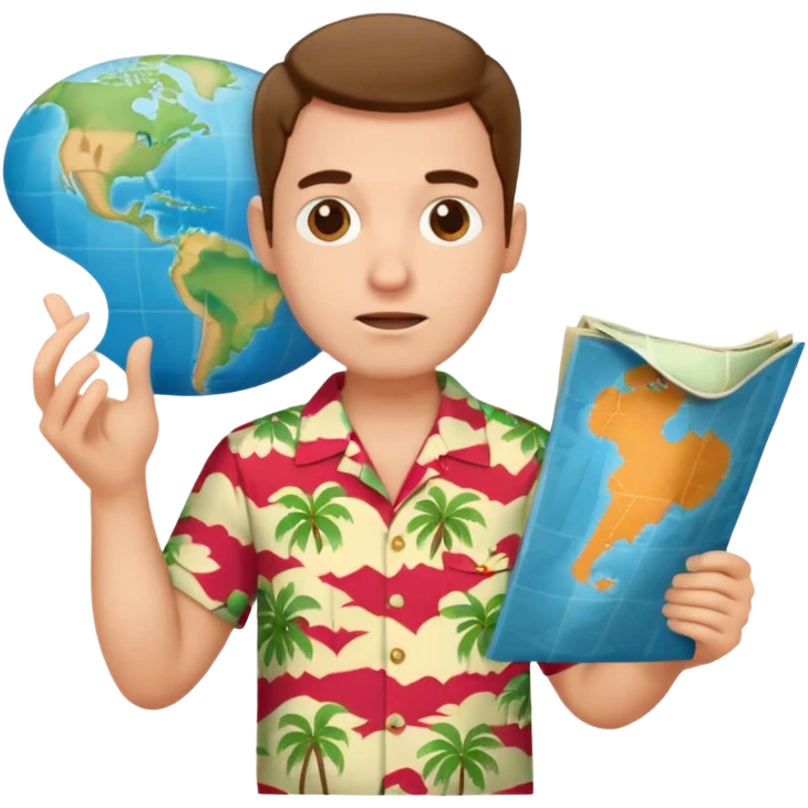 confused tourist emoji