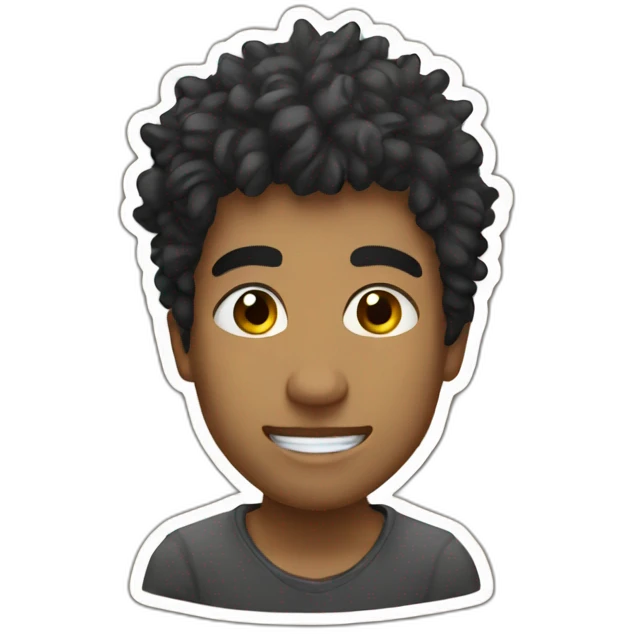 Alian face sticker emoji
