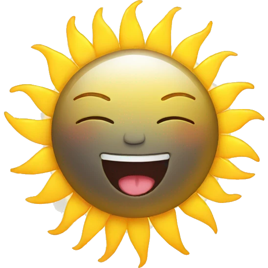 cute sun emoji
