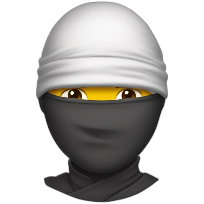 Ninja dessin avec un crayon emoji