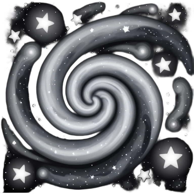 نبي علم اسود و رمادي وابيض emoji