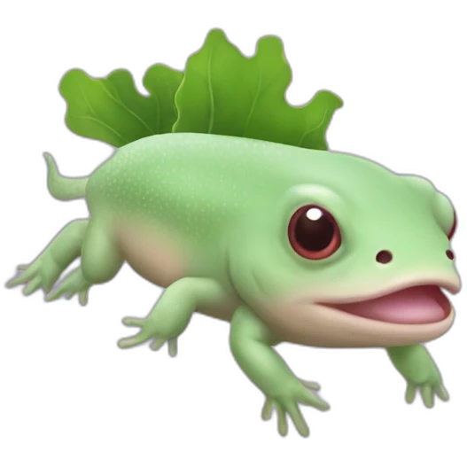 Green axolotl emoji