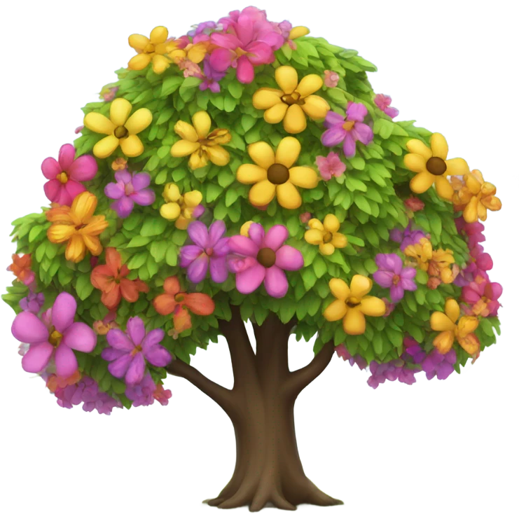 a beautiful blossoming tree emoji
