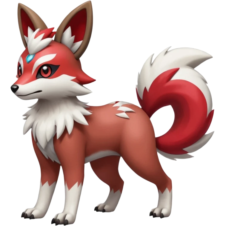 Meloetta-Rocruff-Furret-Obstagoon-Lycanroc-Zangoose-Pokémon-Fakémon-fusion-hybrid-creature emoji