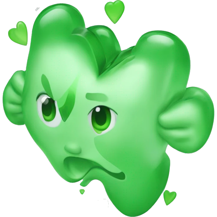 Corazón verde agua  emoji