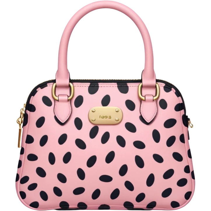 Pink leopard bag emoji