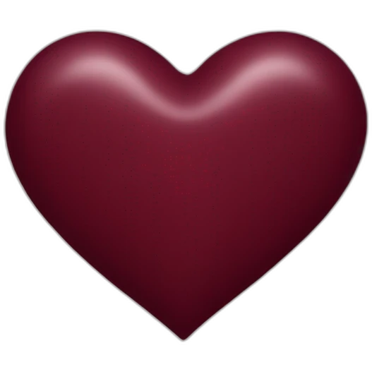 maroon heart emoji