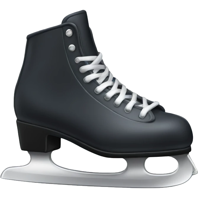 pastel black ice skates emoji