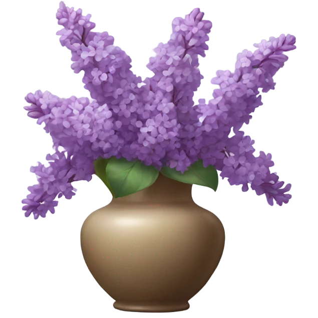 Vase with lilacs  emoji