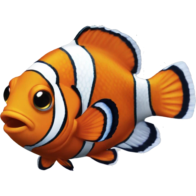 A clown fish emoji