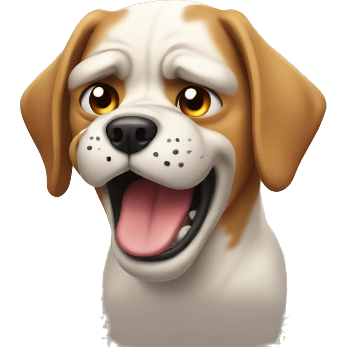 Angry dog emoji