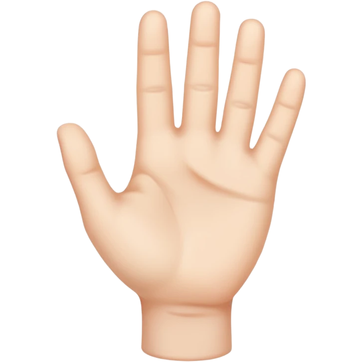 a hand emoji