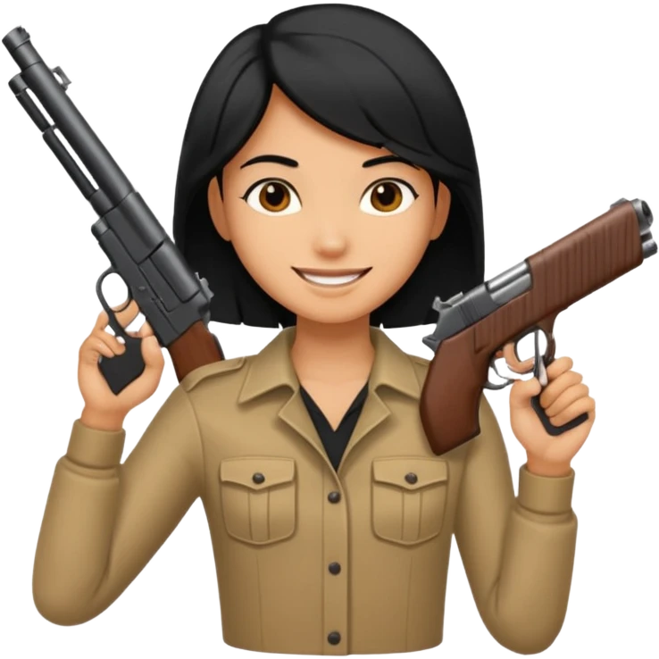 😇+🔫 emoji