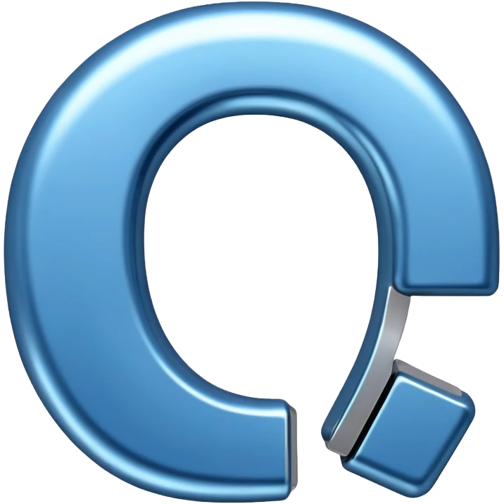 blue horseshoe magnet emoji