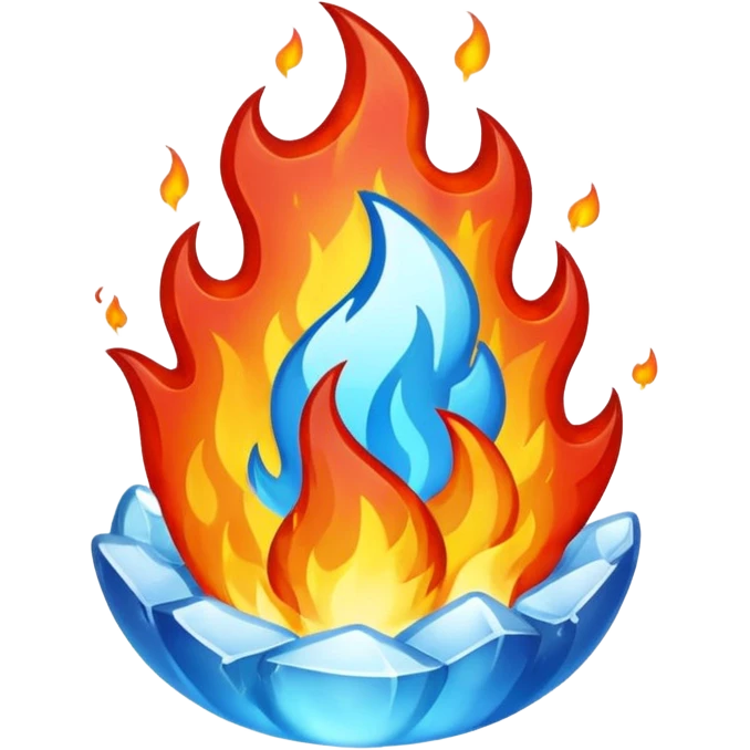 Fire and ıce emoji