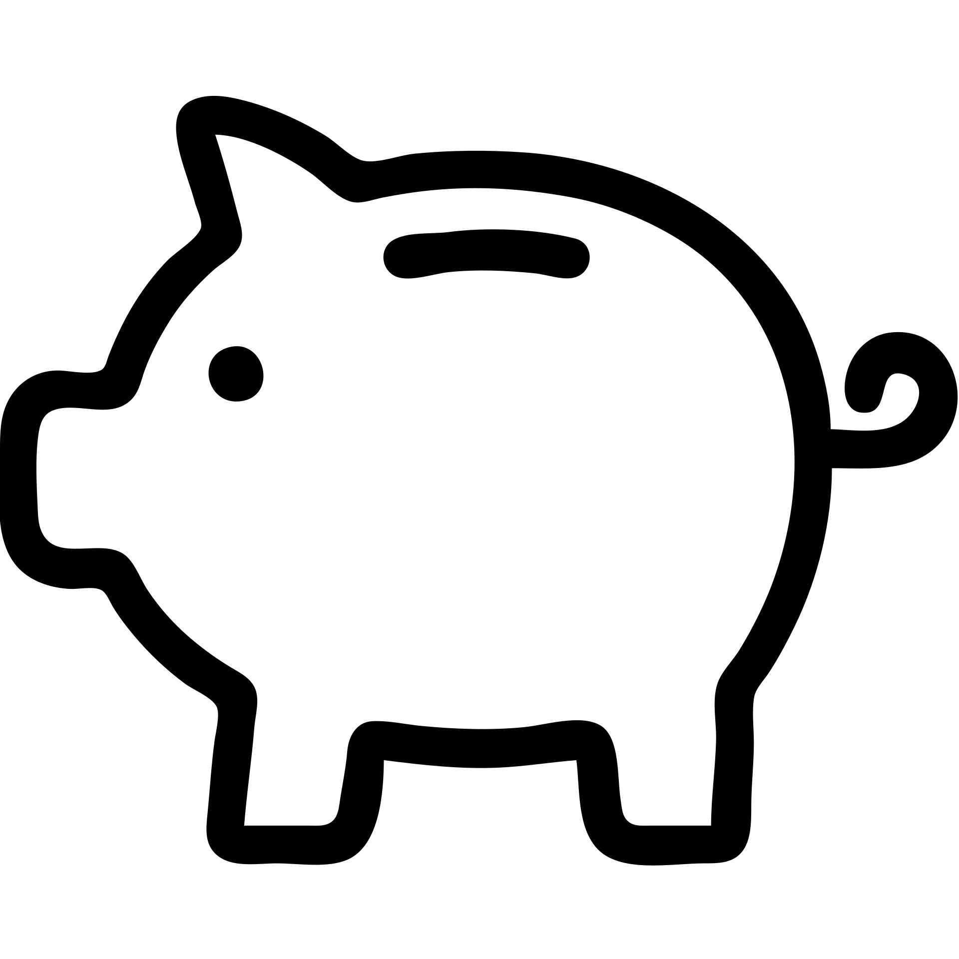 minimalist outline icon of a piggy bank, finance theme emoji
